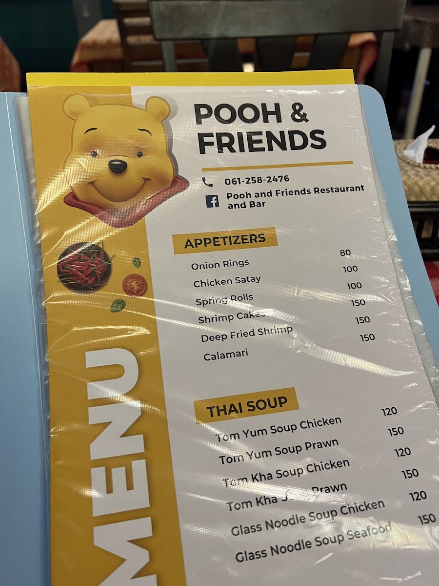 Pooh & Friends Photo Menu 1