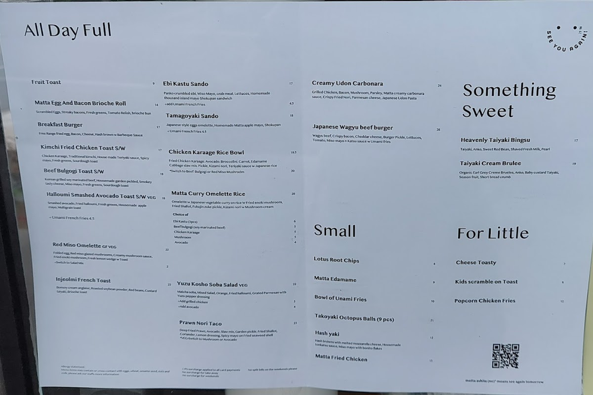 Matta Blackburn Photo Menu 1