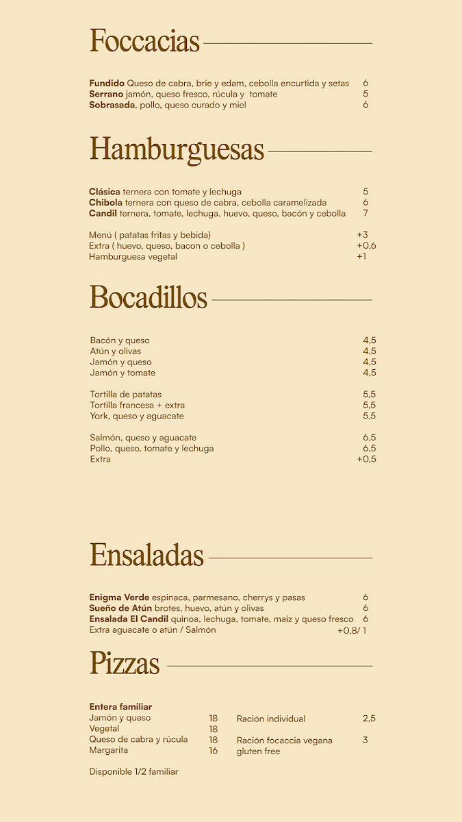 El Candil | Bar Café & Brunch Photo Menu 1