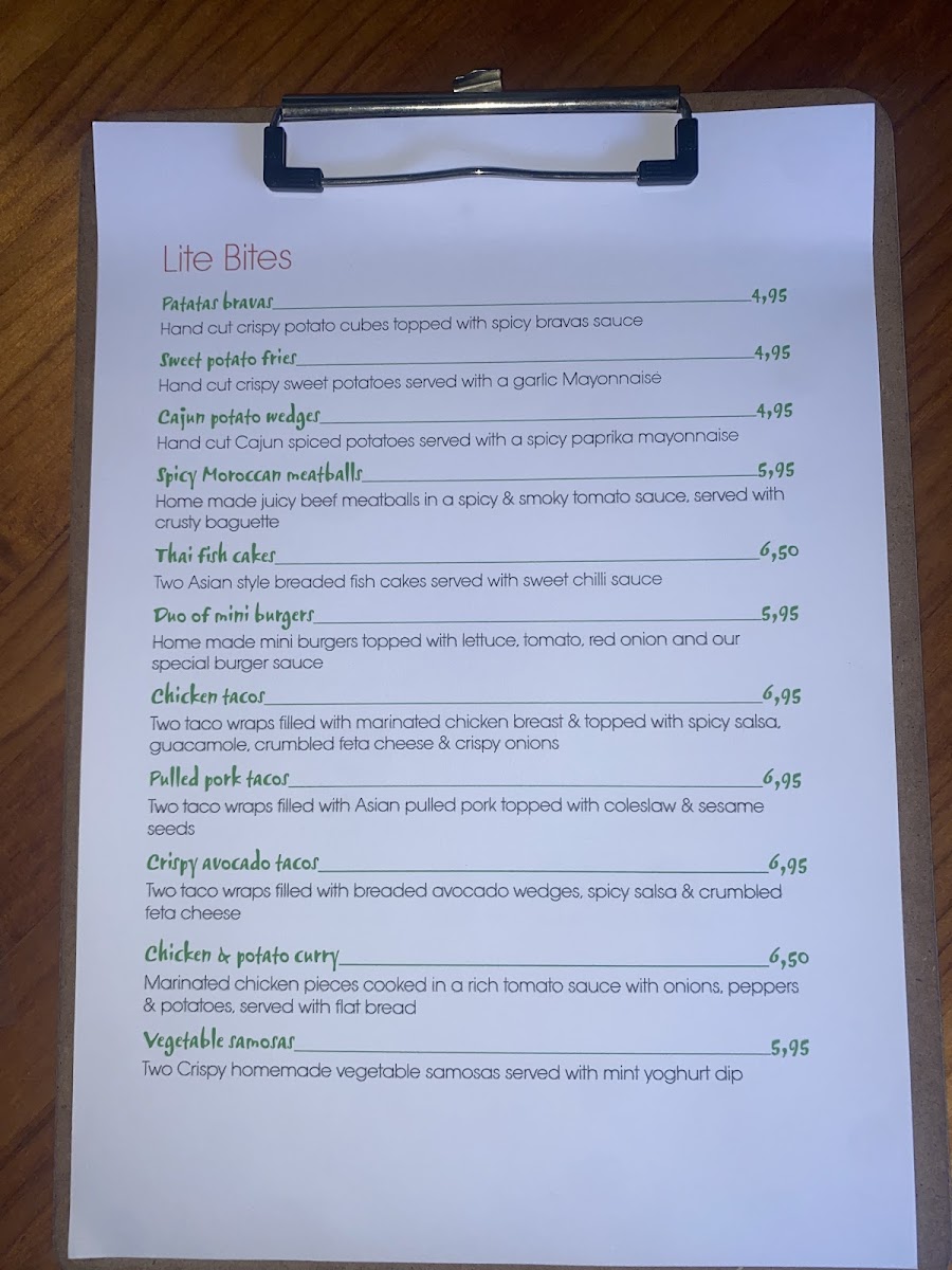 Peppers Bar & Kitchen Photo Menu 5