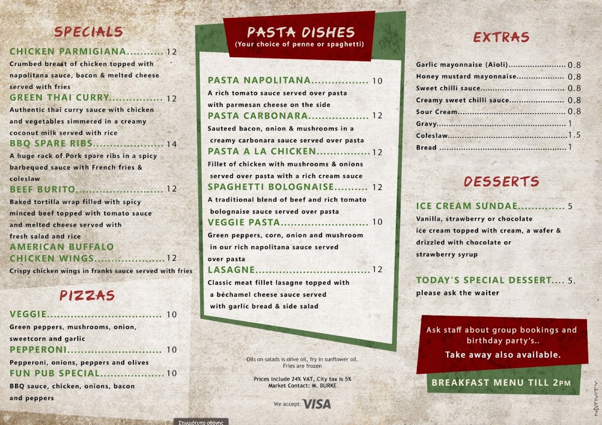 Fun Pub Sports Bar & Restaurant Photo Menu 1