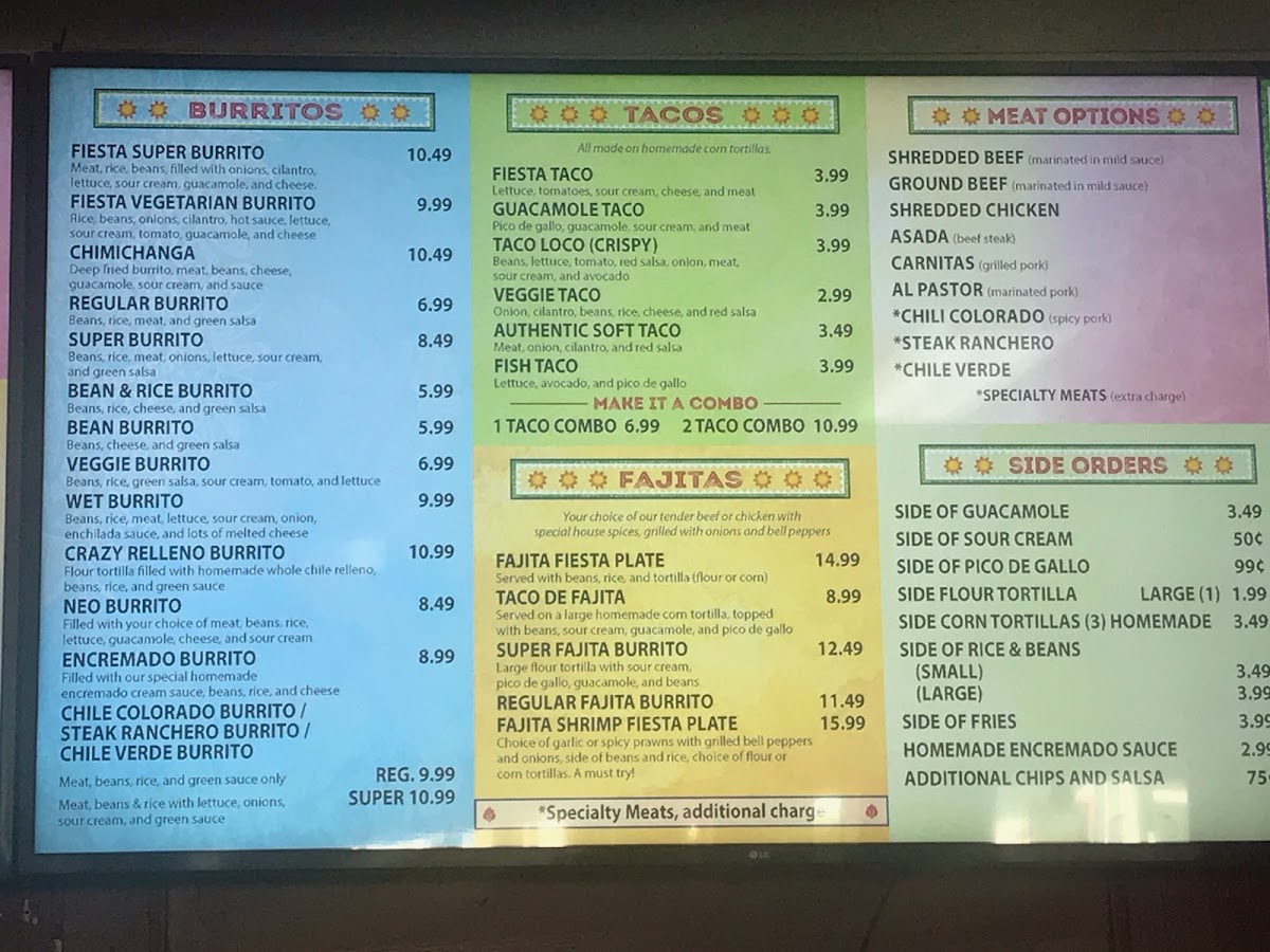 Taco Loco Photo Menu 4