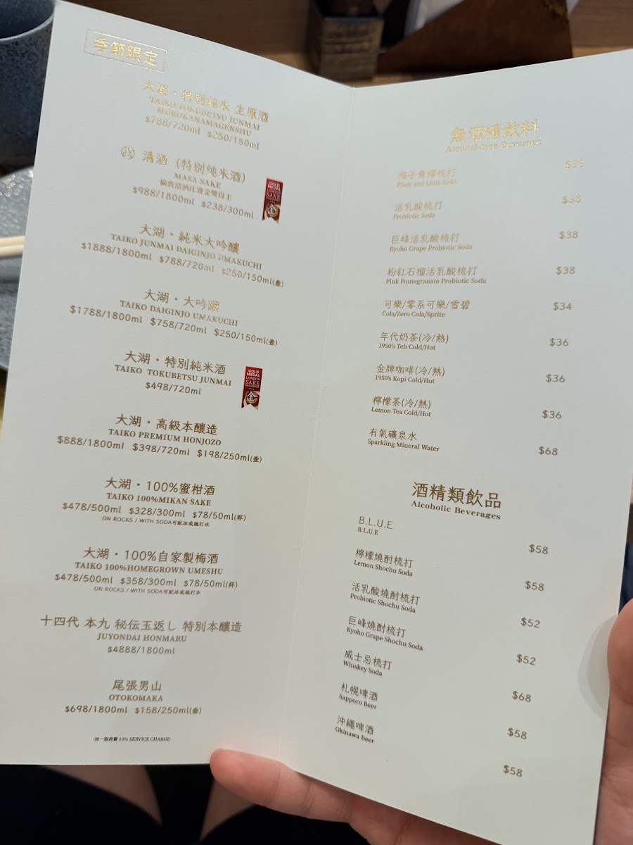 Sushi Masa x Taiko Photo Menu 3