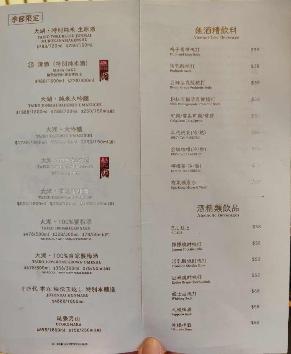 Sushi Masa x Taiko Photo Menu 7