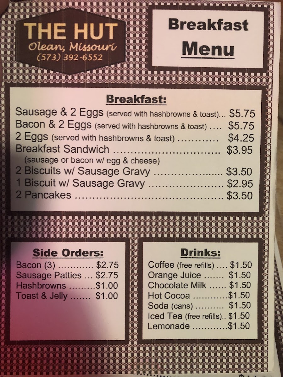 Ronna's Hut Photo Menu 9