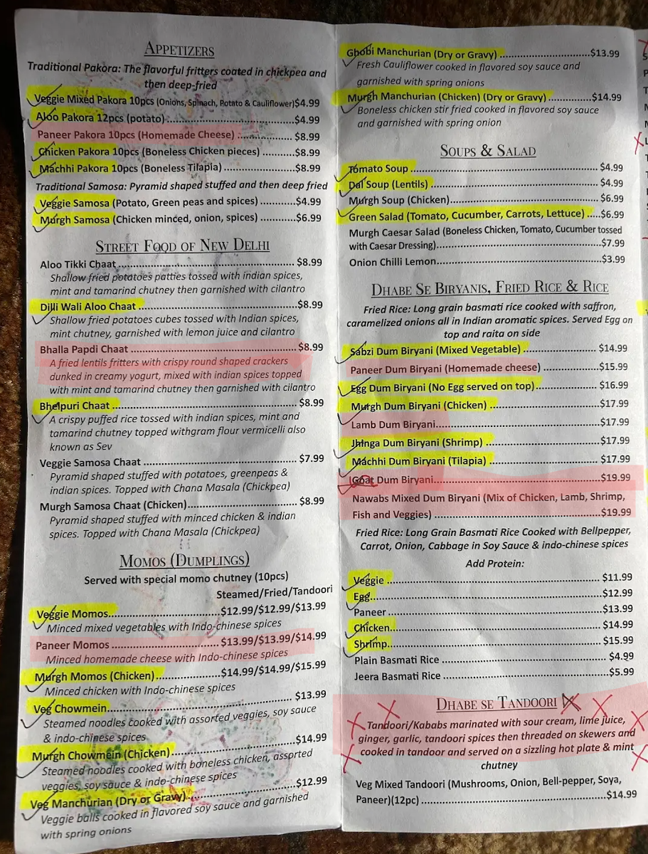 Nawab's Indian Cuisine Photo Menu 4