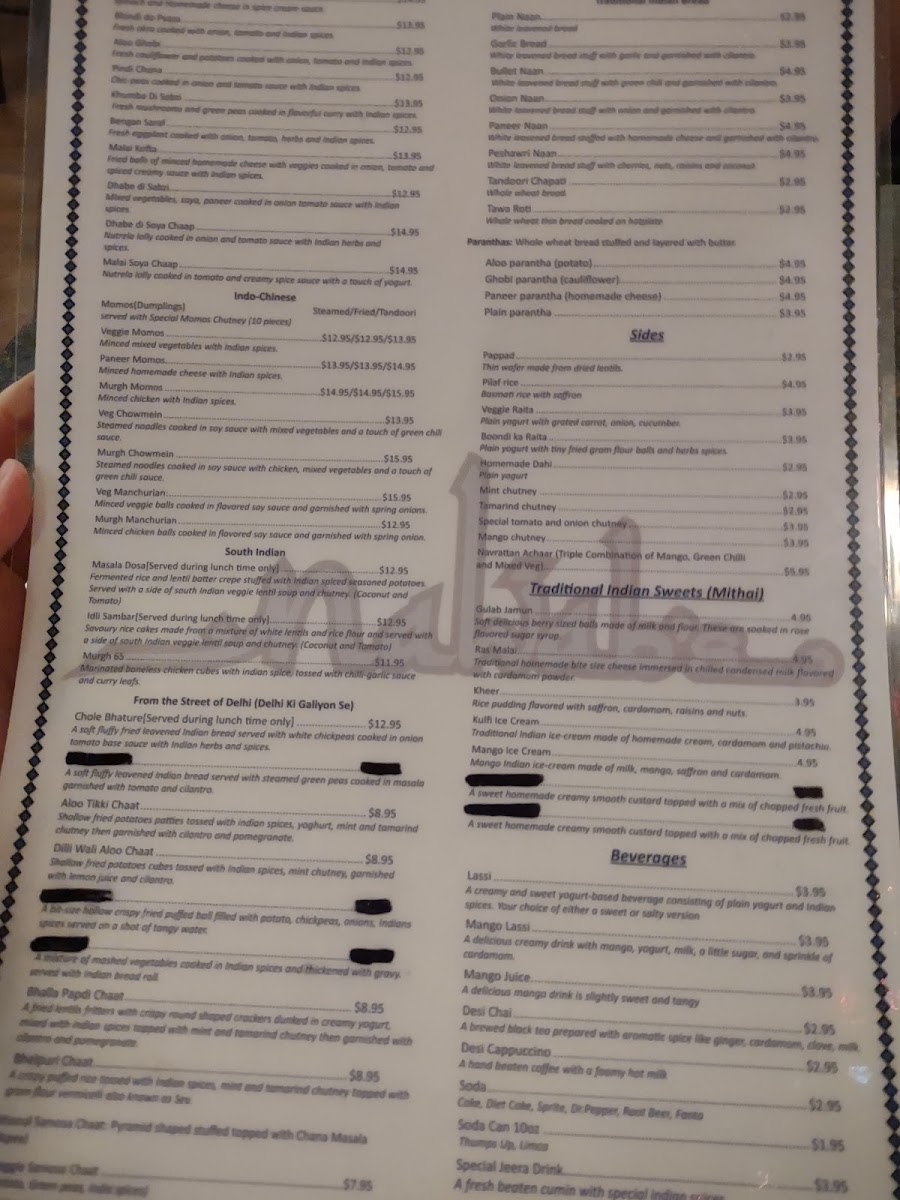 Nawab's Indian Cuisine Photo Menu 8