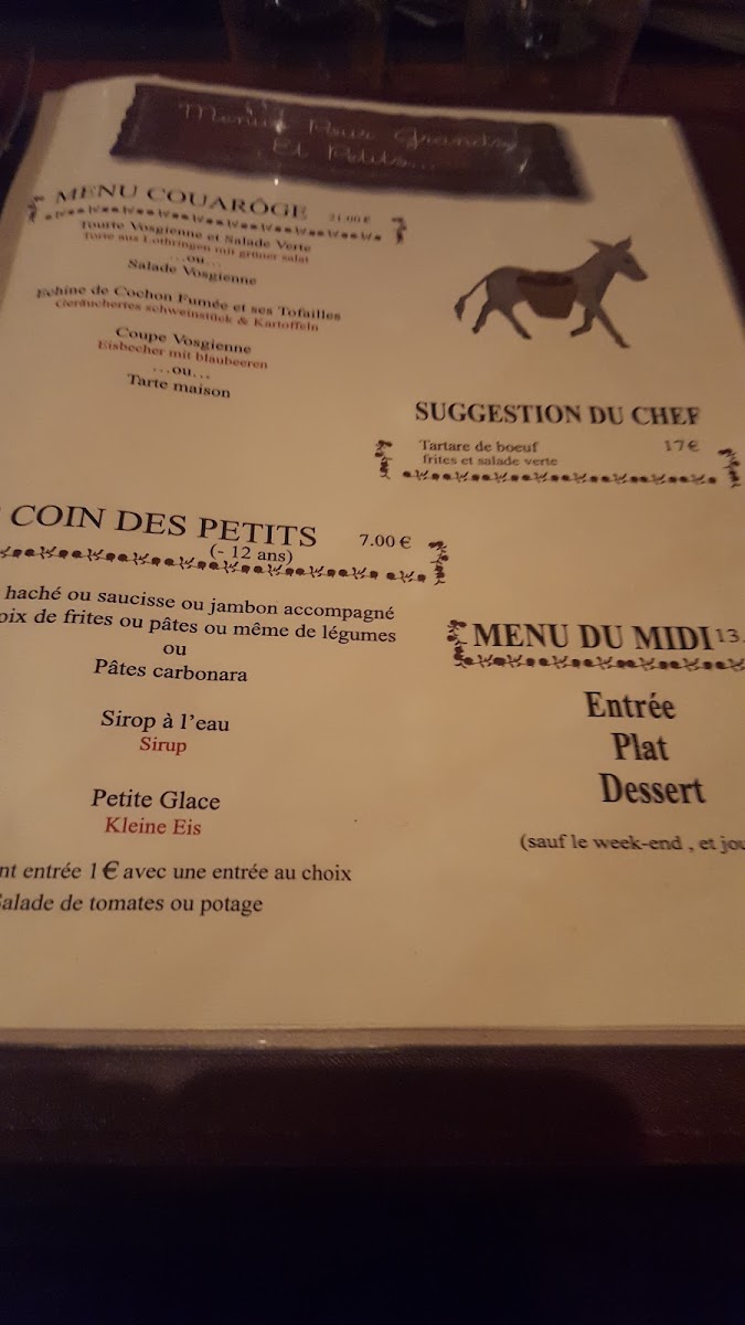 Le Couaroge Photo Menu 10