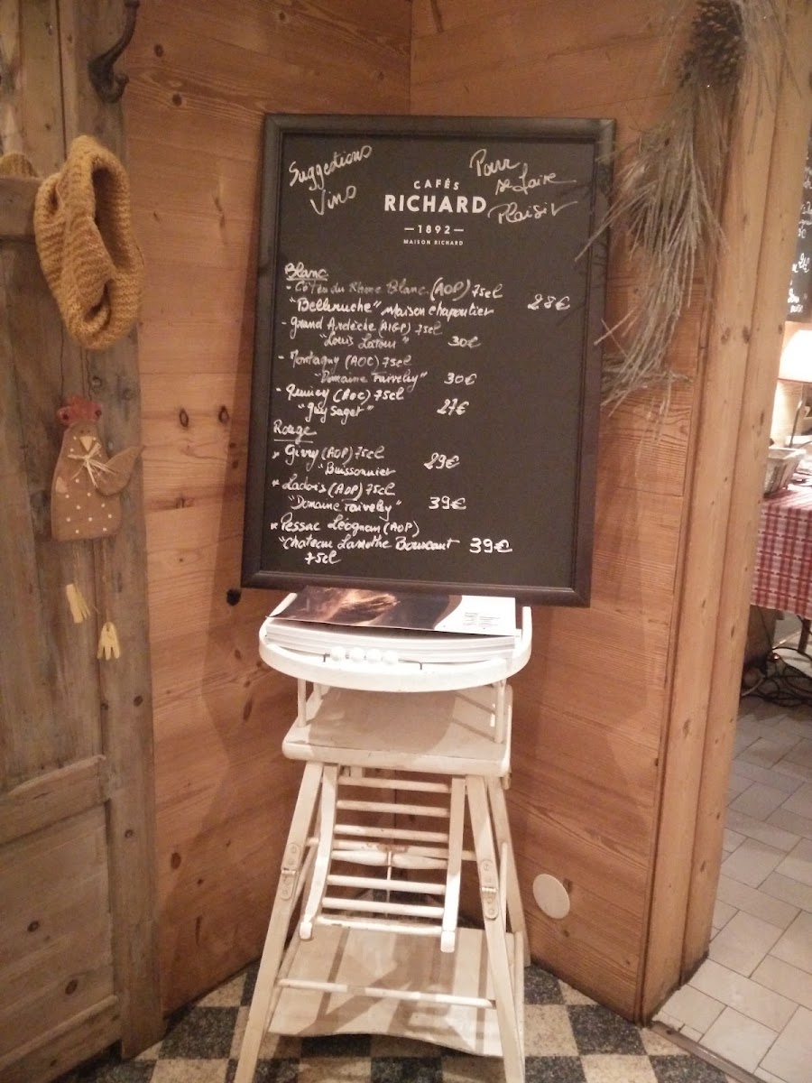 Le Couaroge Photo Menu 3