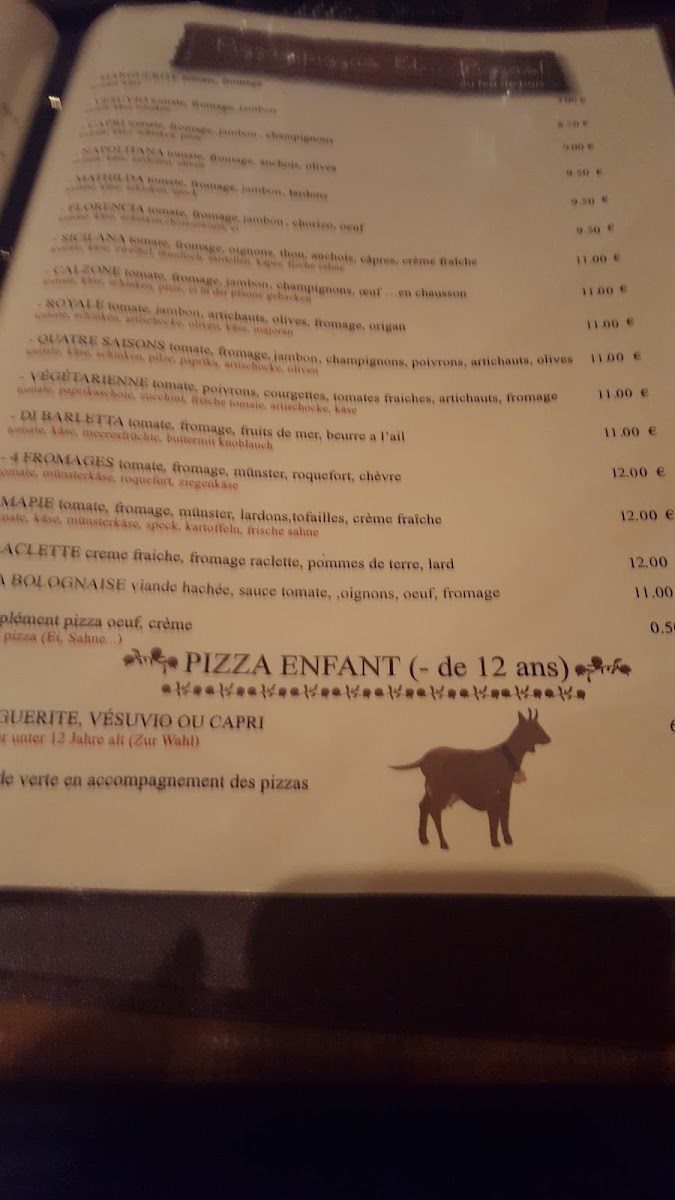 Le Couaroge Photo Menu 8