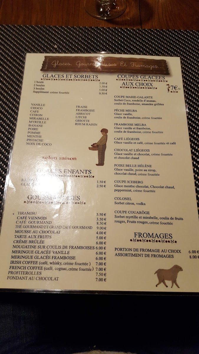 Le Couaroge Photo Menu 9