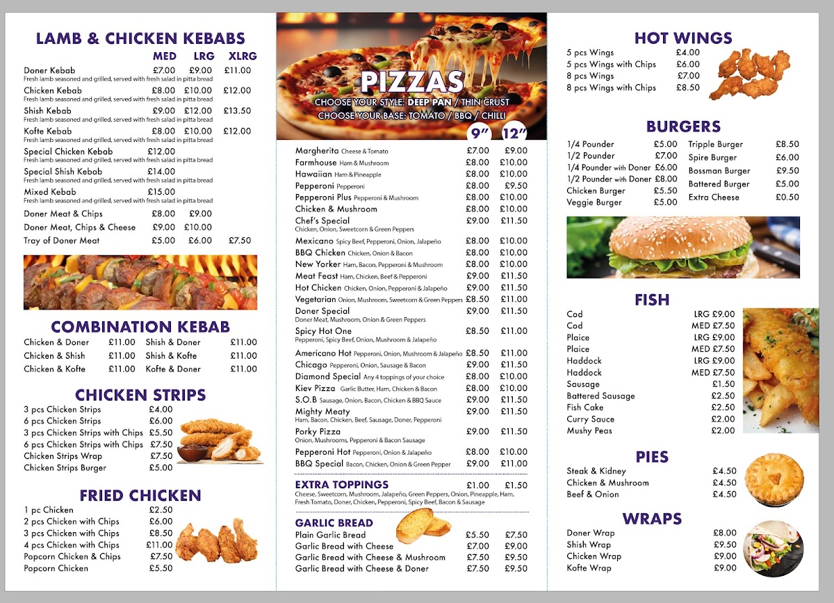 Diamond Kebab (previously Britannia) Photo Menu 3