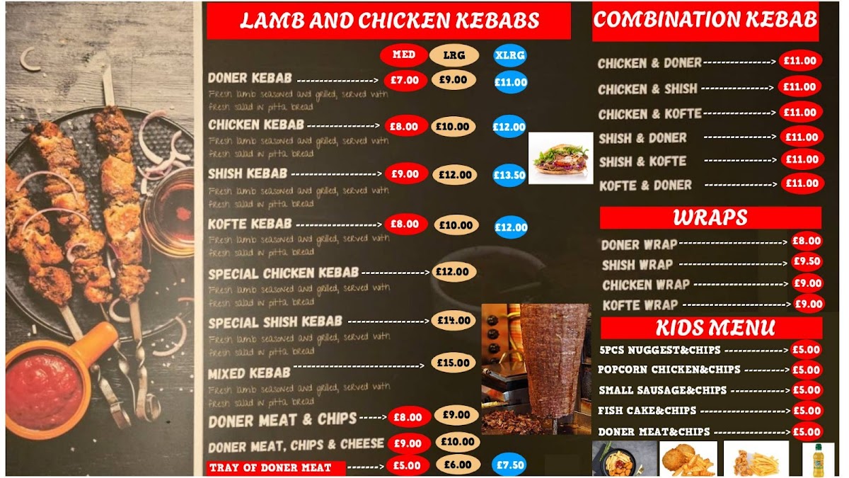 Diamond Kebab (previously Britannia) Photo Menu 6