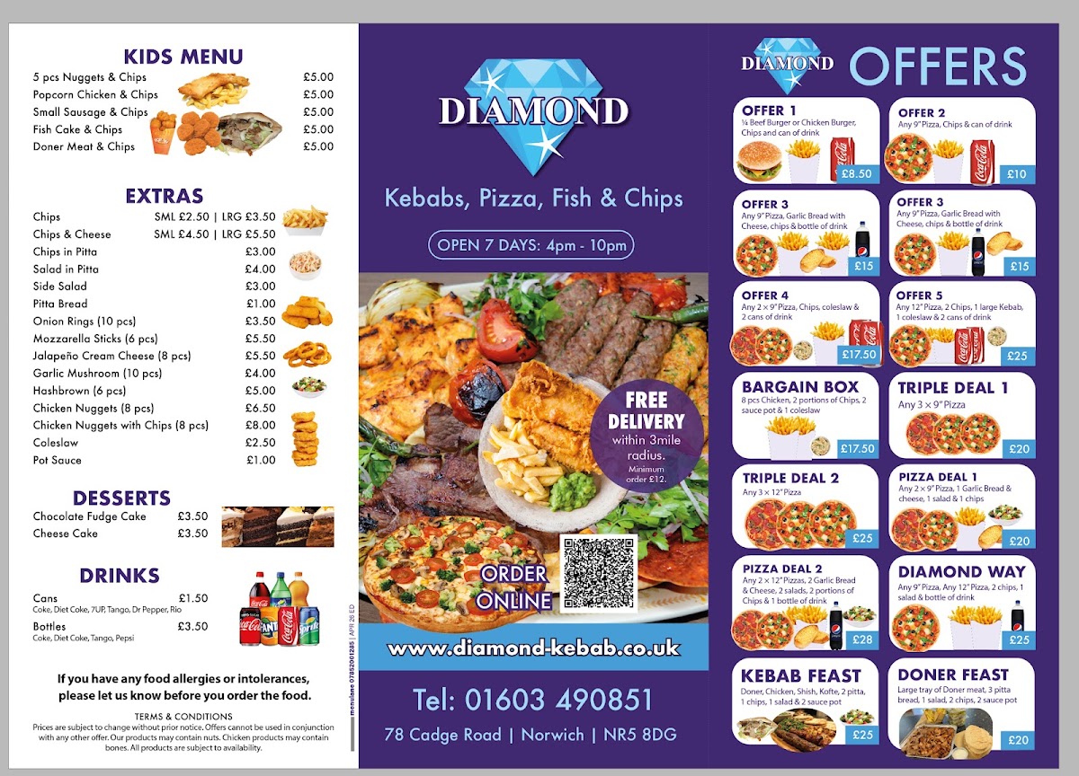 Diamond Kebab (previously Britannia) Photo Menu 7