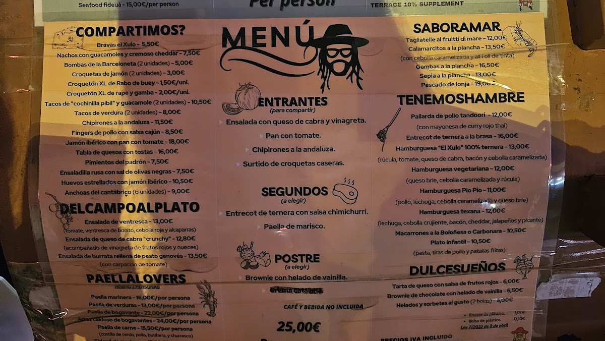 El Xulo Photo Menu 6