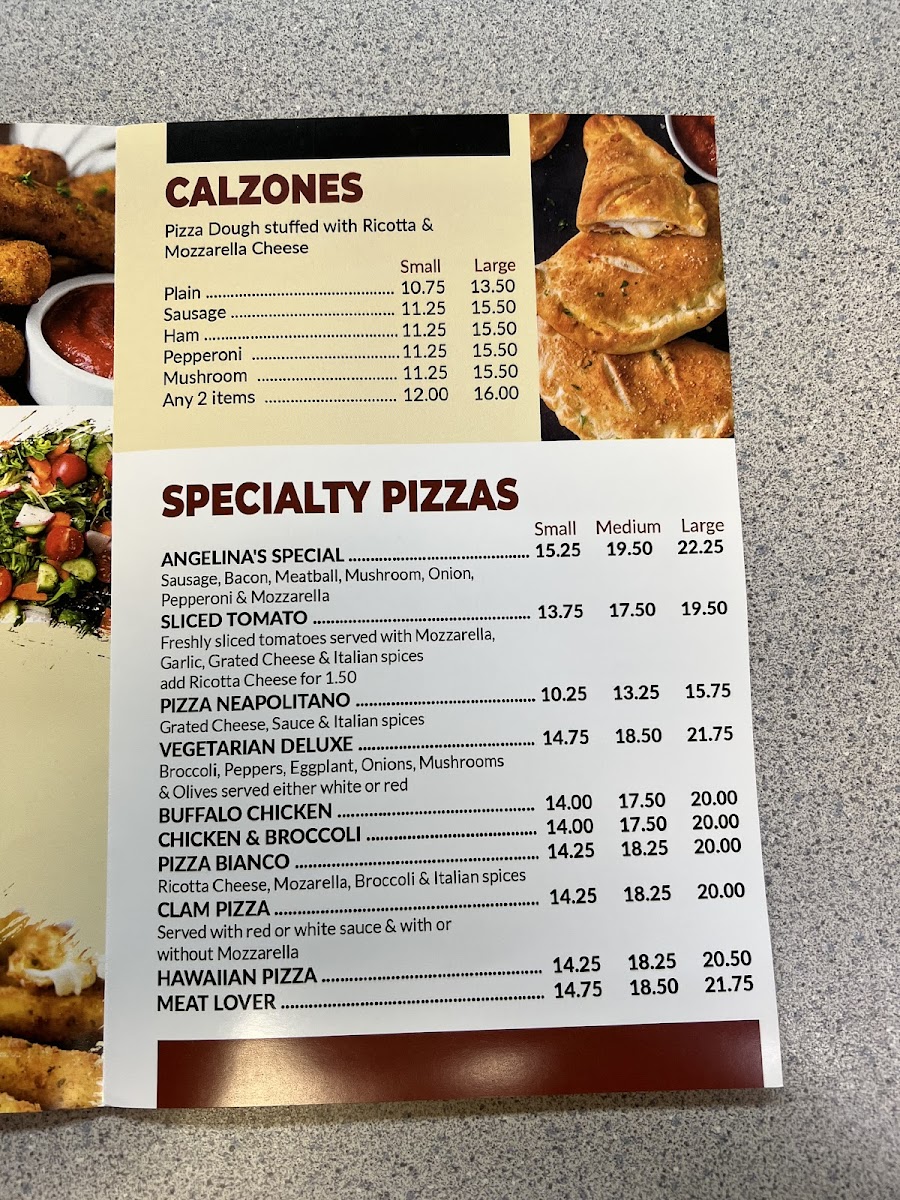 Angelina's Apizza Photo Menu 3
