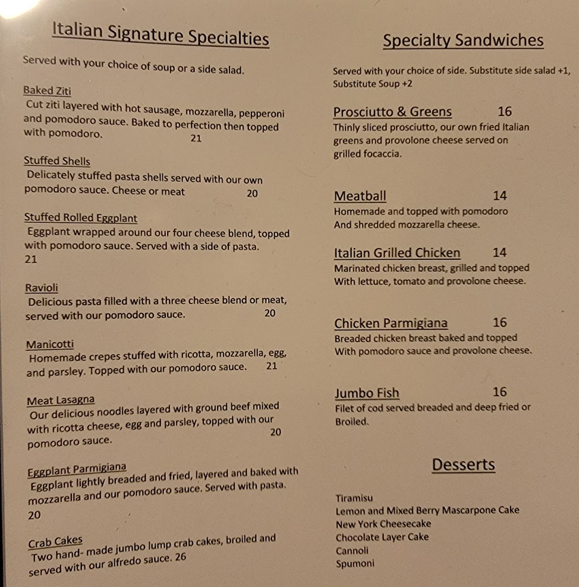 Pleasure Bar Photo Menu 3