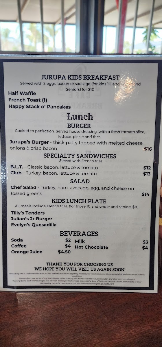 Jurupa's Cafe Photo Menu 5