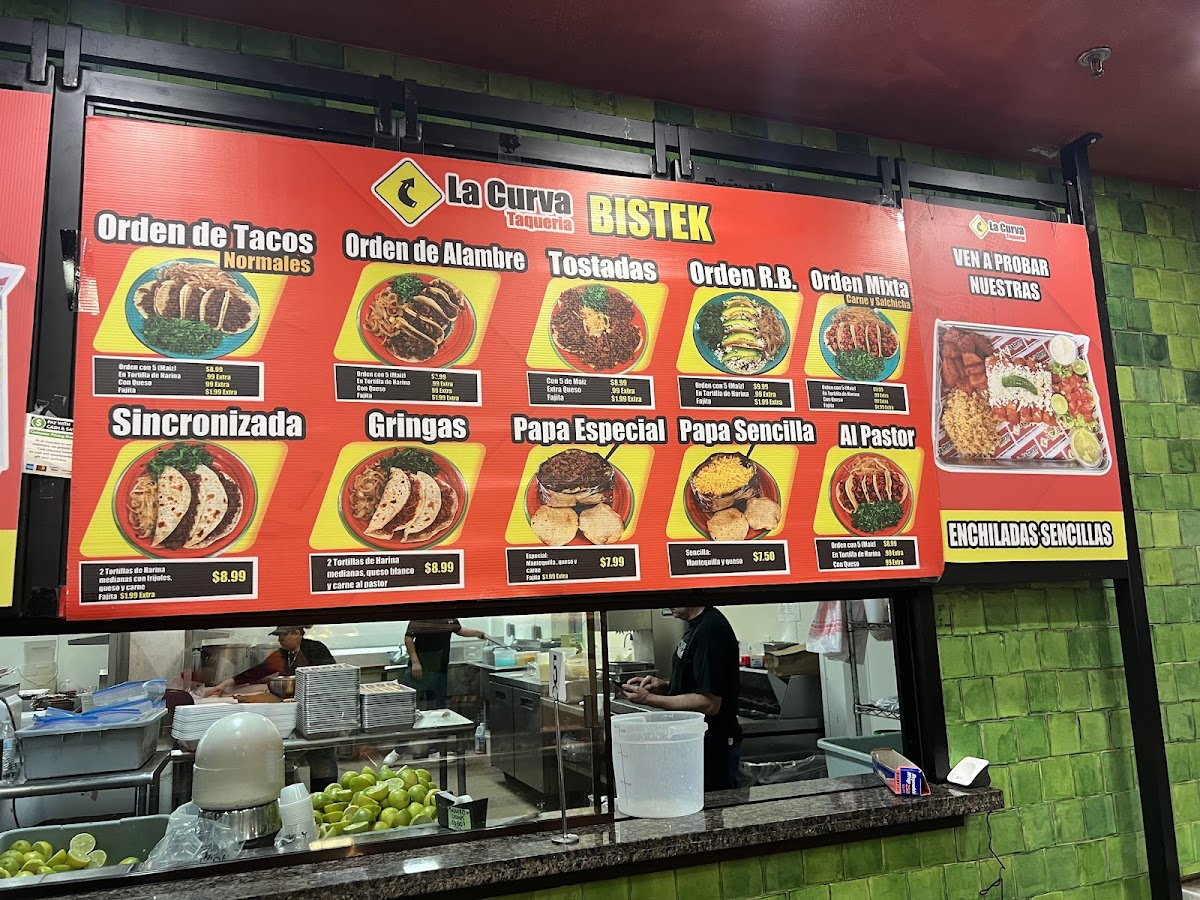 La Curva Taqueria, Mission Tx. Photo Menu 1