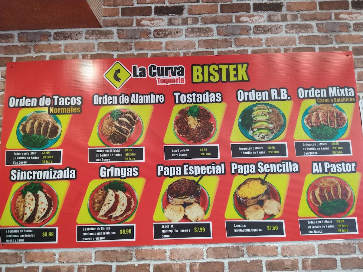 La Curva Taqueria, Mission Tx. Photo Menu 4