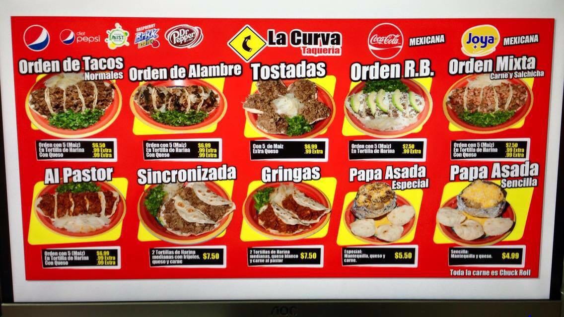 La Curva Taqueria, Mission Tx. Photo Menu 5