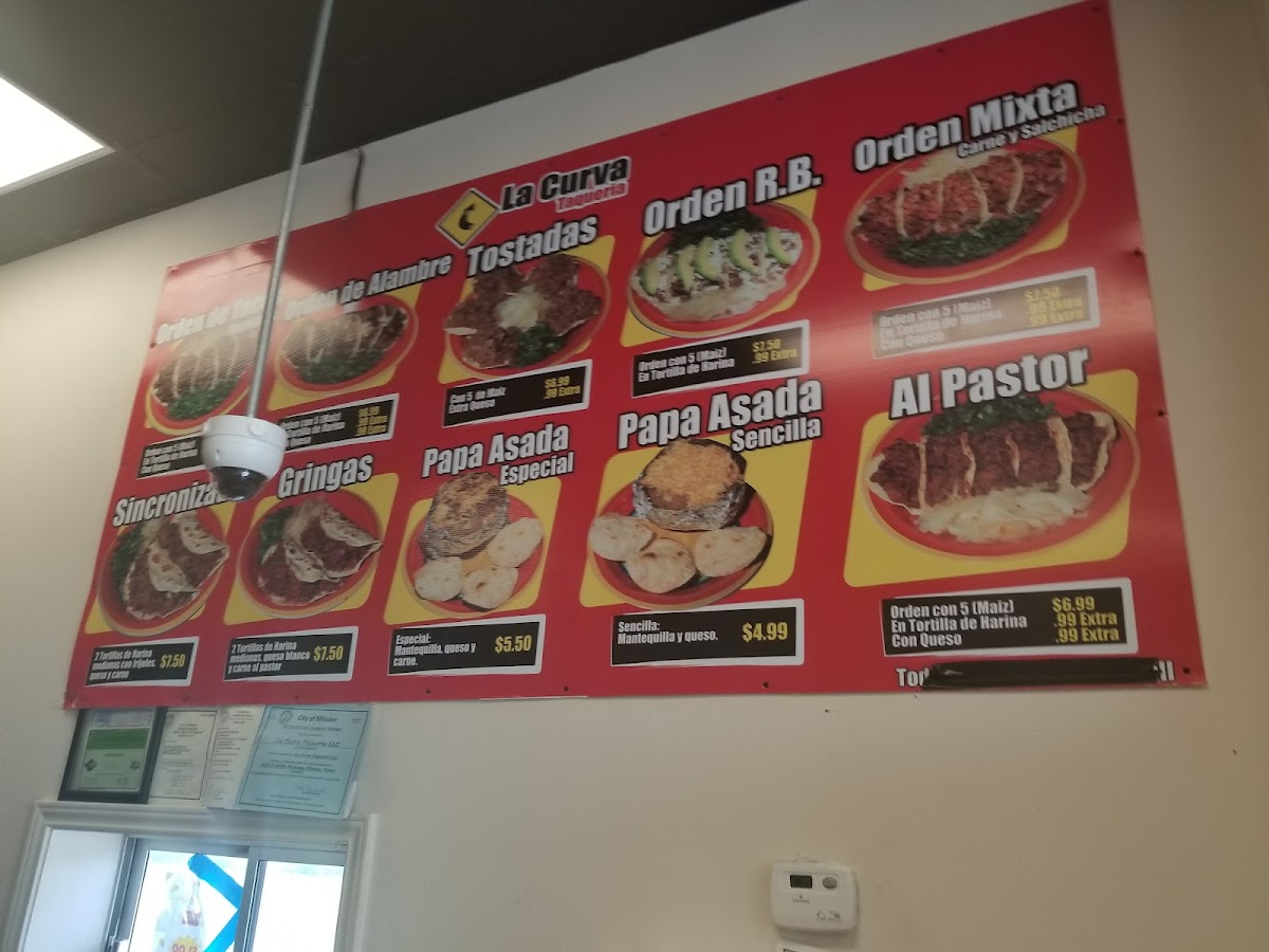 La Curva Taqueria, Mission Tx. Photo Menu 7
