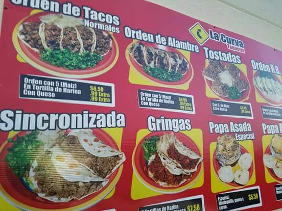 La Curva Taqueria, Mission Tx. Photo Menu 8