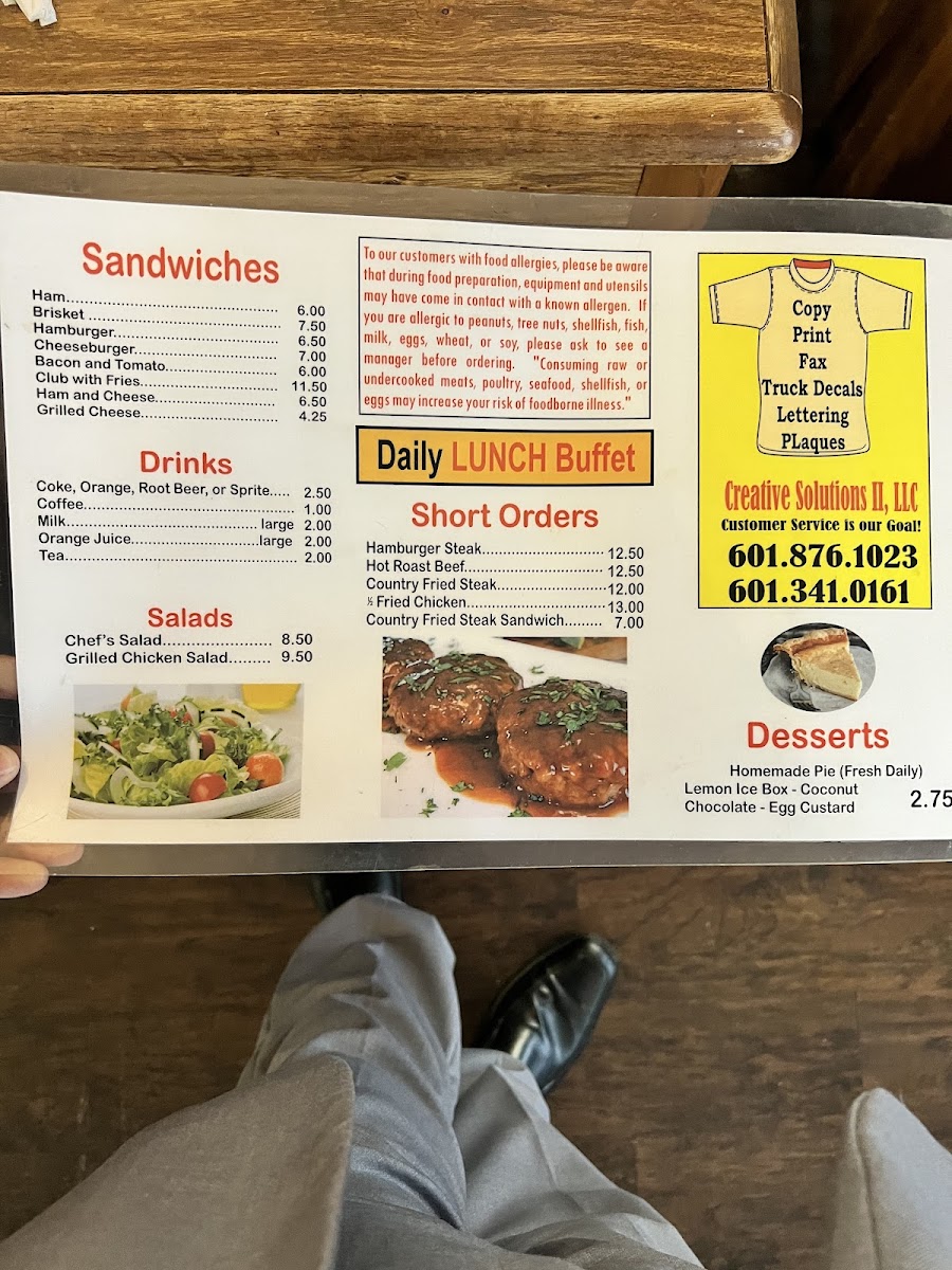 May's Restaurant Photo Menu 2