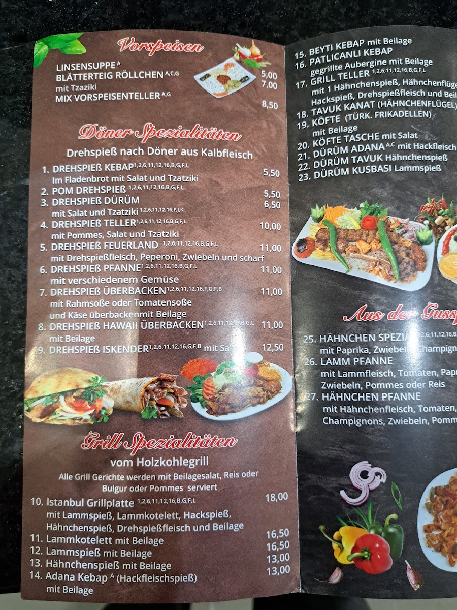 Istanbul Grillhaus Photo Menu 1