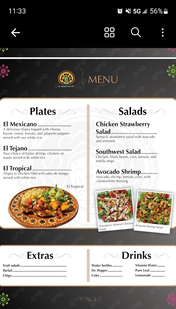 El Mexicano Fit Photo Menu 1
