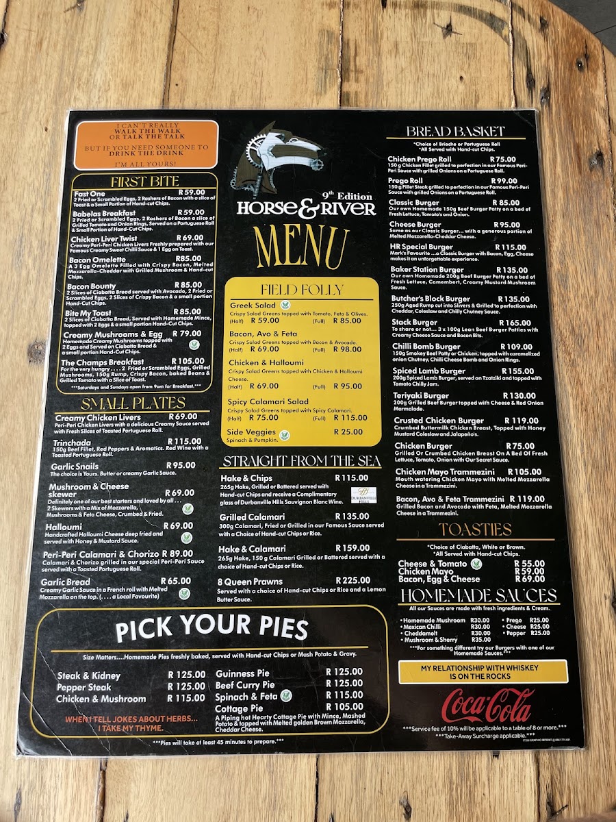 Horse And River Pub & Grill Photo Menu 3