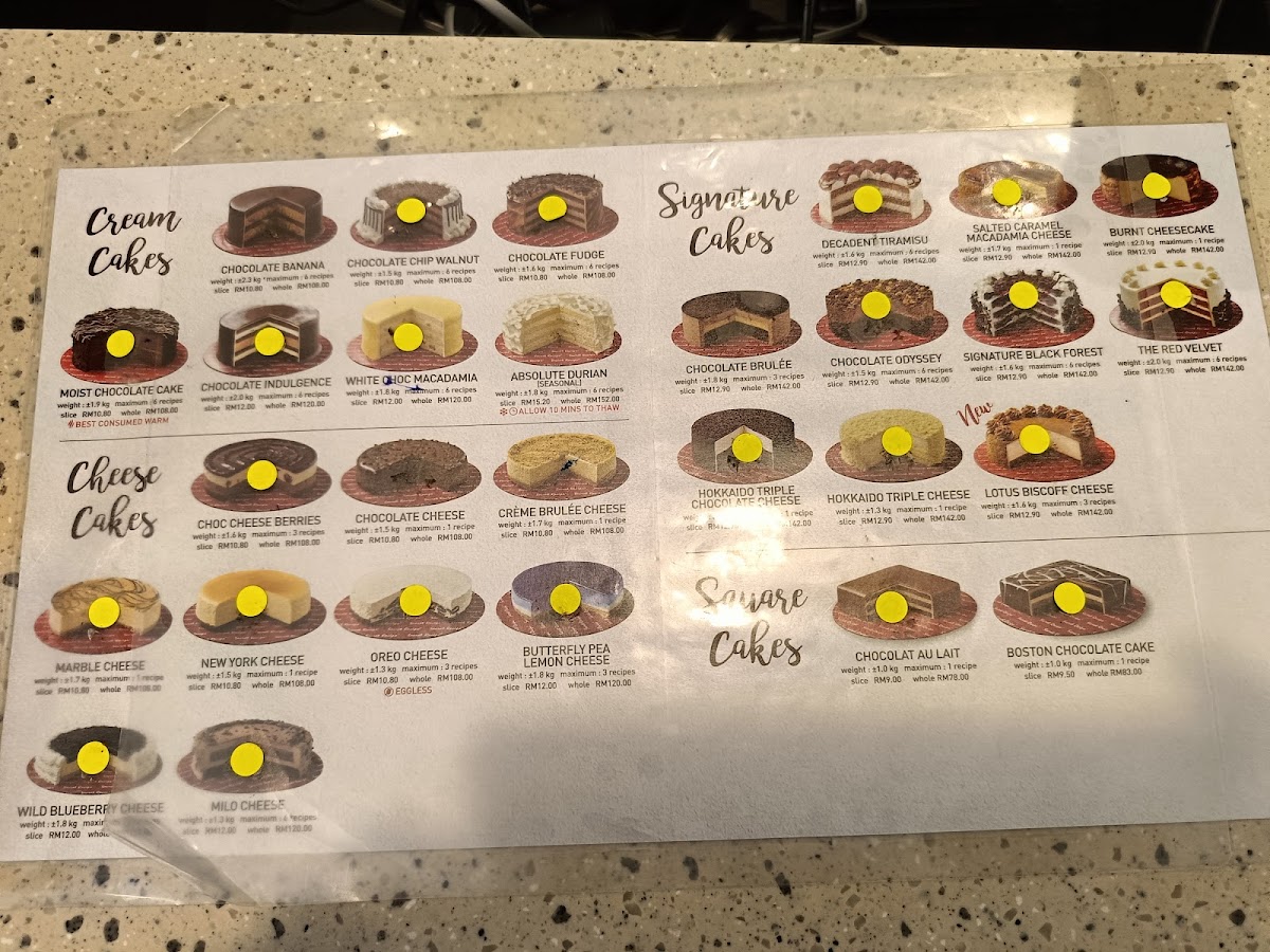 Secret Recipe Puncak Alam Photo Menu 1