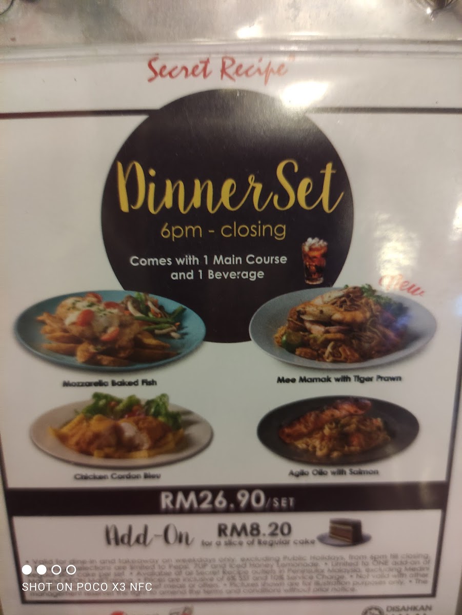 Secret Recipe Puncak Alam Photo Menu 10