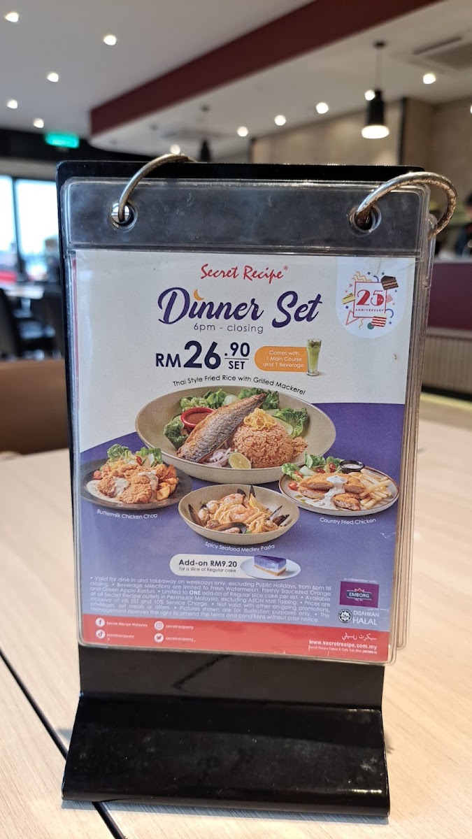 Secret Recipe Puncak Alam Photo Menu 2