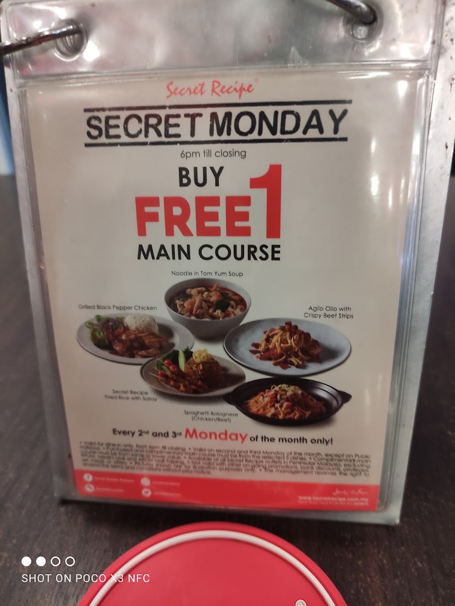 Secret Recipe Puncak Alam Photo Menu 4