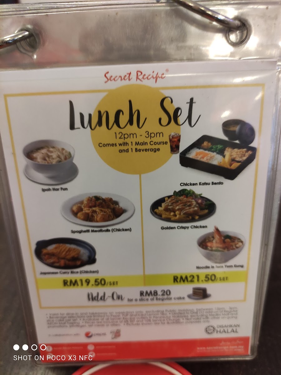 Secret Recipe Puncak Alam Photo Menu 9