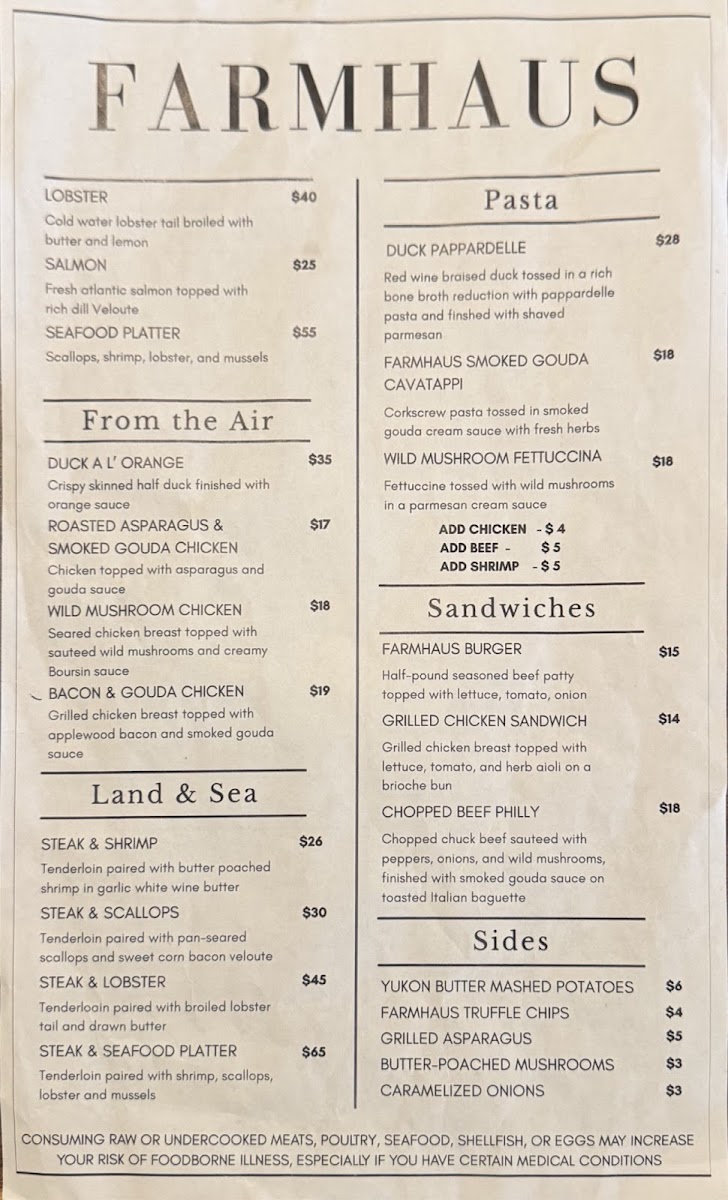 The Dawg Haus Bar and Grill Photo Menu 1