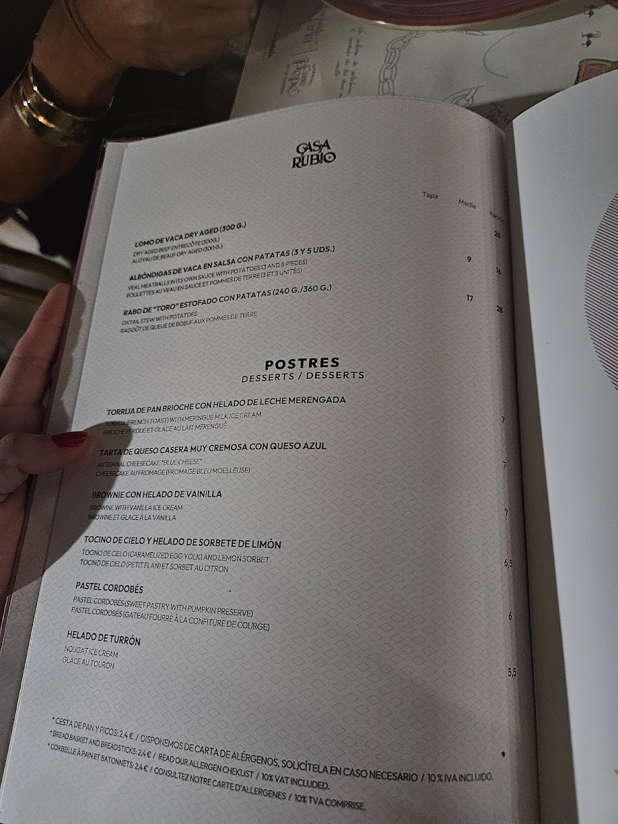 Restaurante Casa Rubio Photo Menu 5