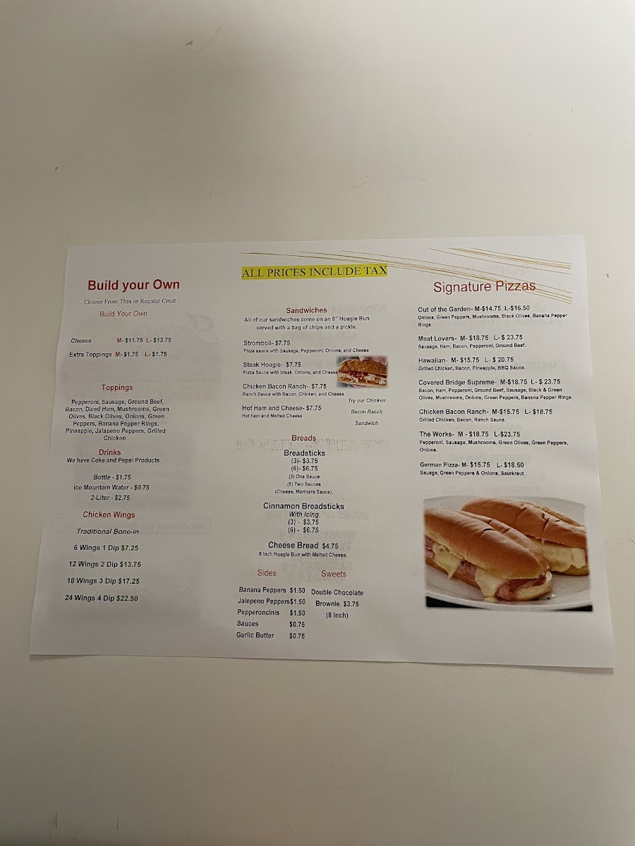 Scipio Pizza & General Store Photo Menu 3