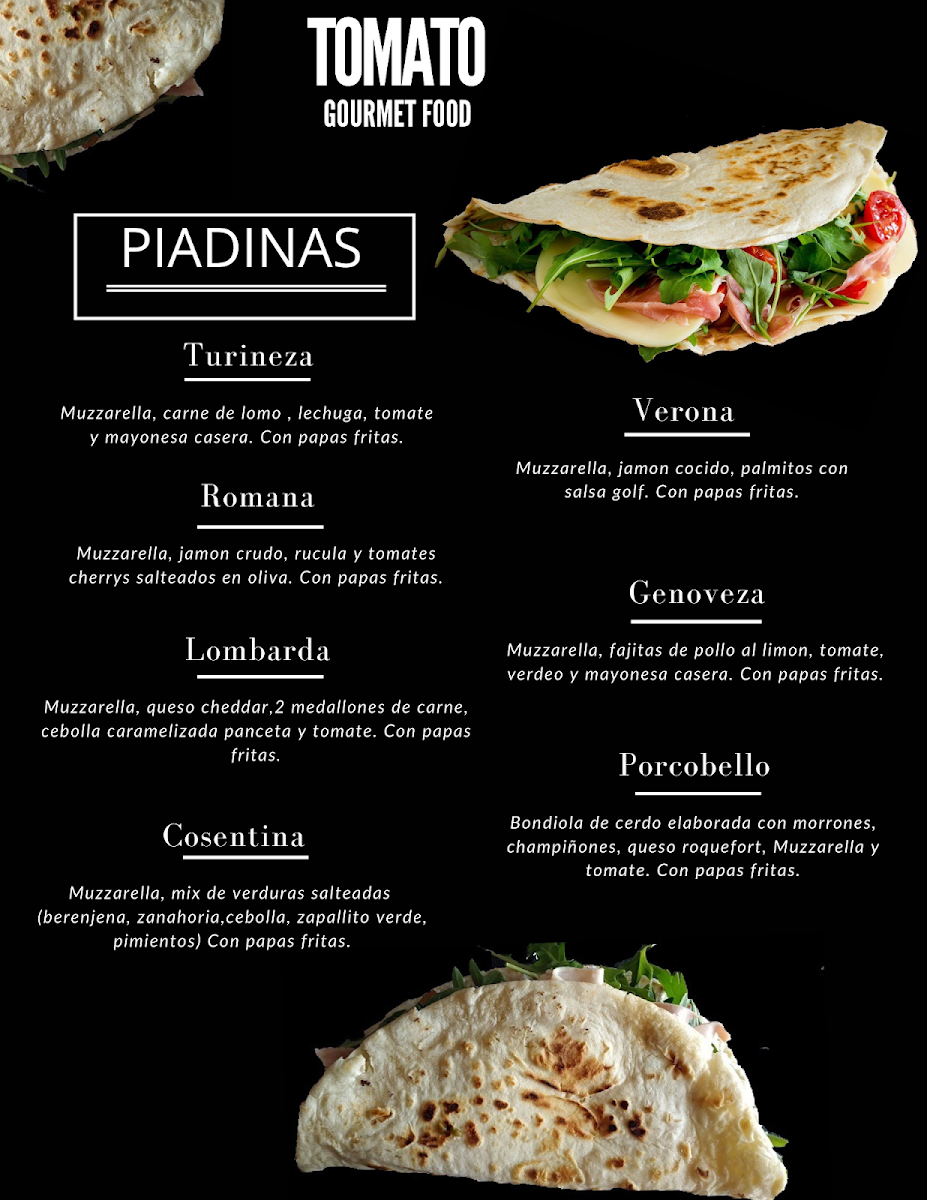 TOMATO gourmet food Photo Menu 2