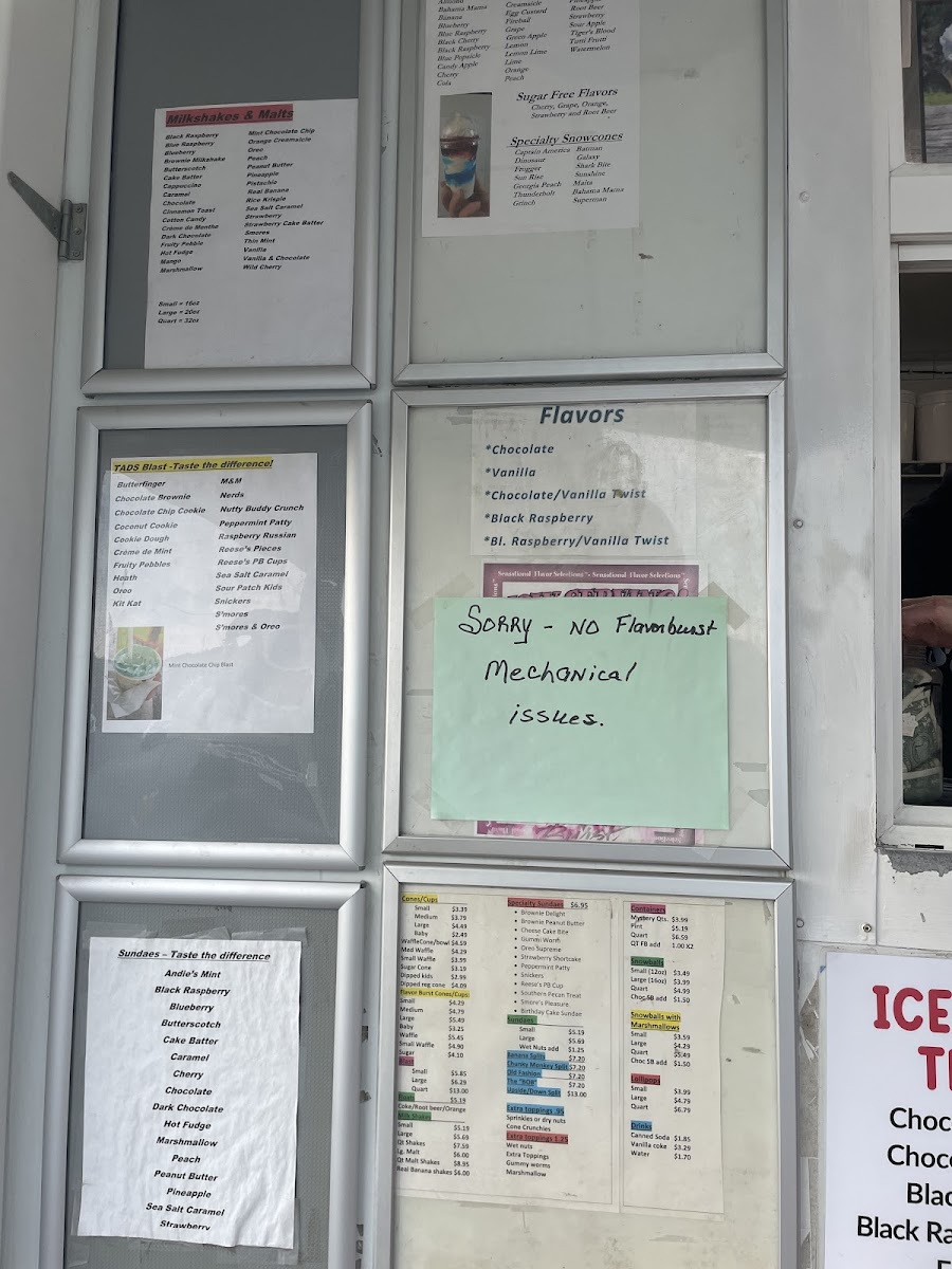 Tad's Dairy Barn Photo Menu 4