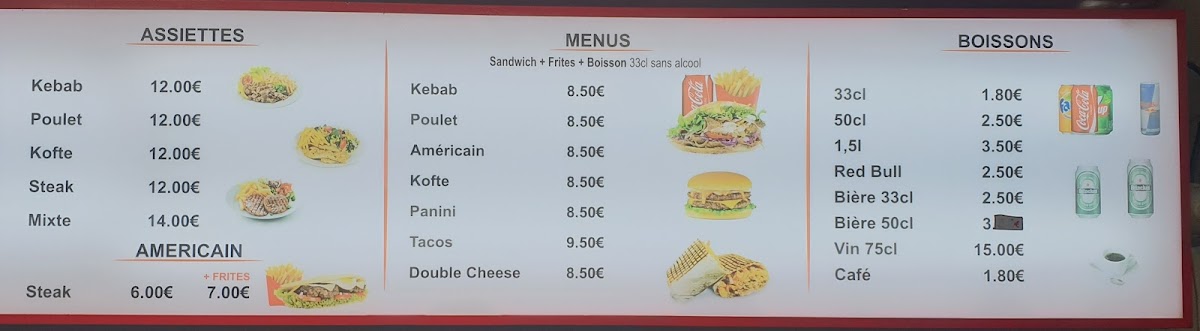 Kebab 44 Spécialitées Turque Halal Photo Menu 2
