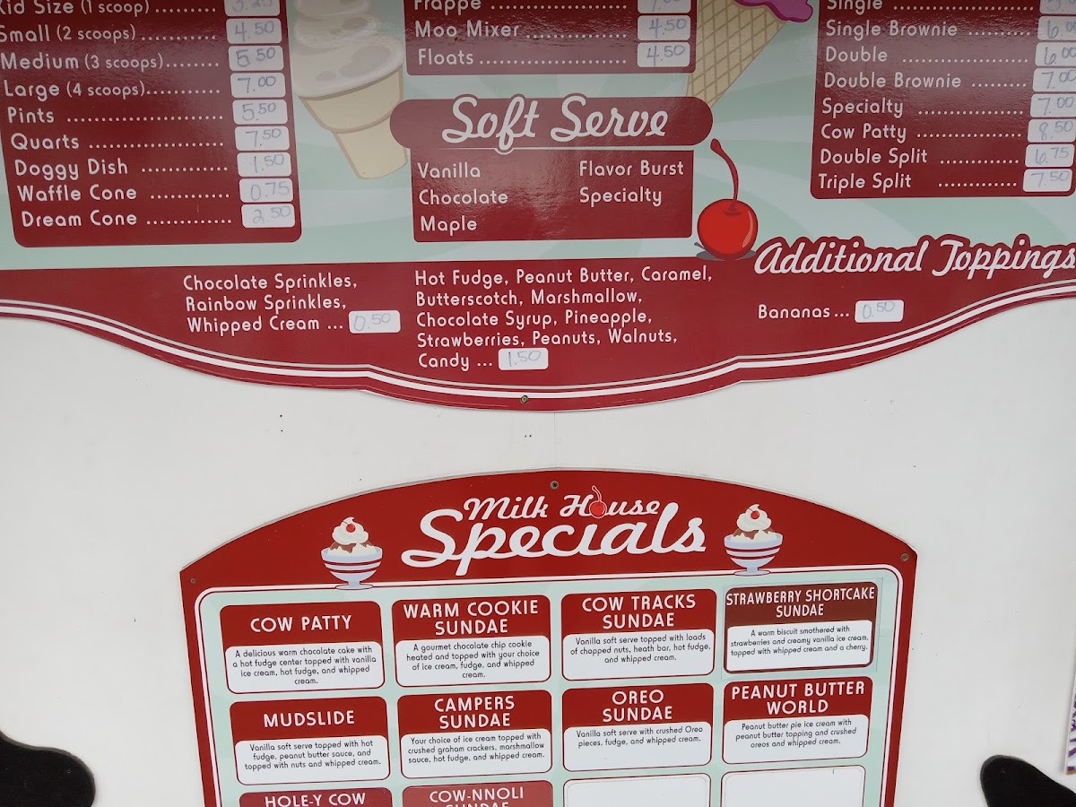 Milkhouse Ice Cream Photo Menu 8
