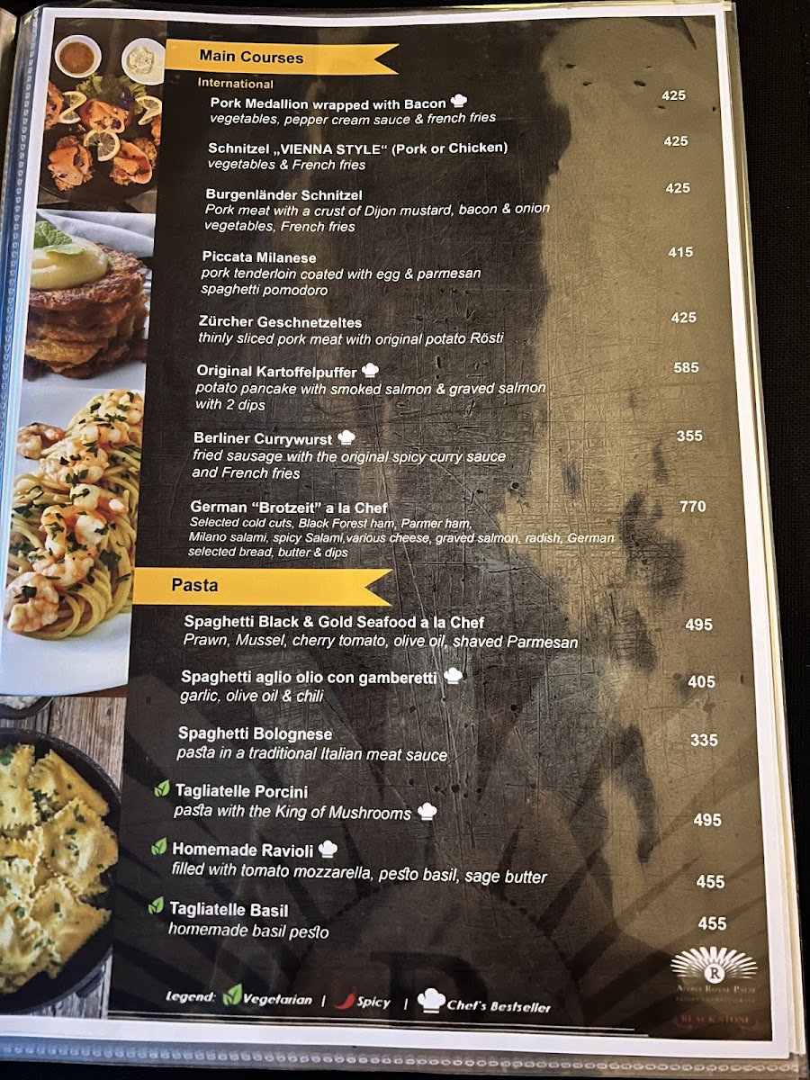 800° Black Stone Steak Restaurant Photo Menu 1