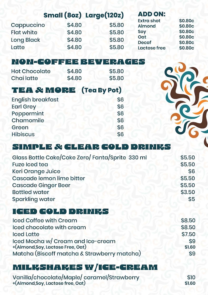 Peakhurst Social Cafe Photo Menu 3