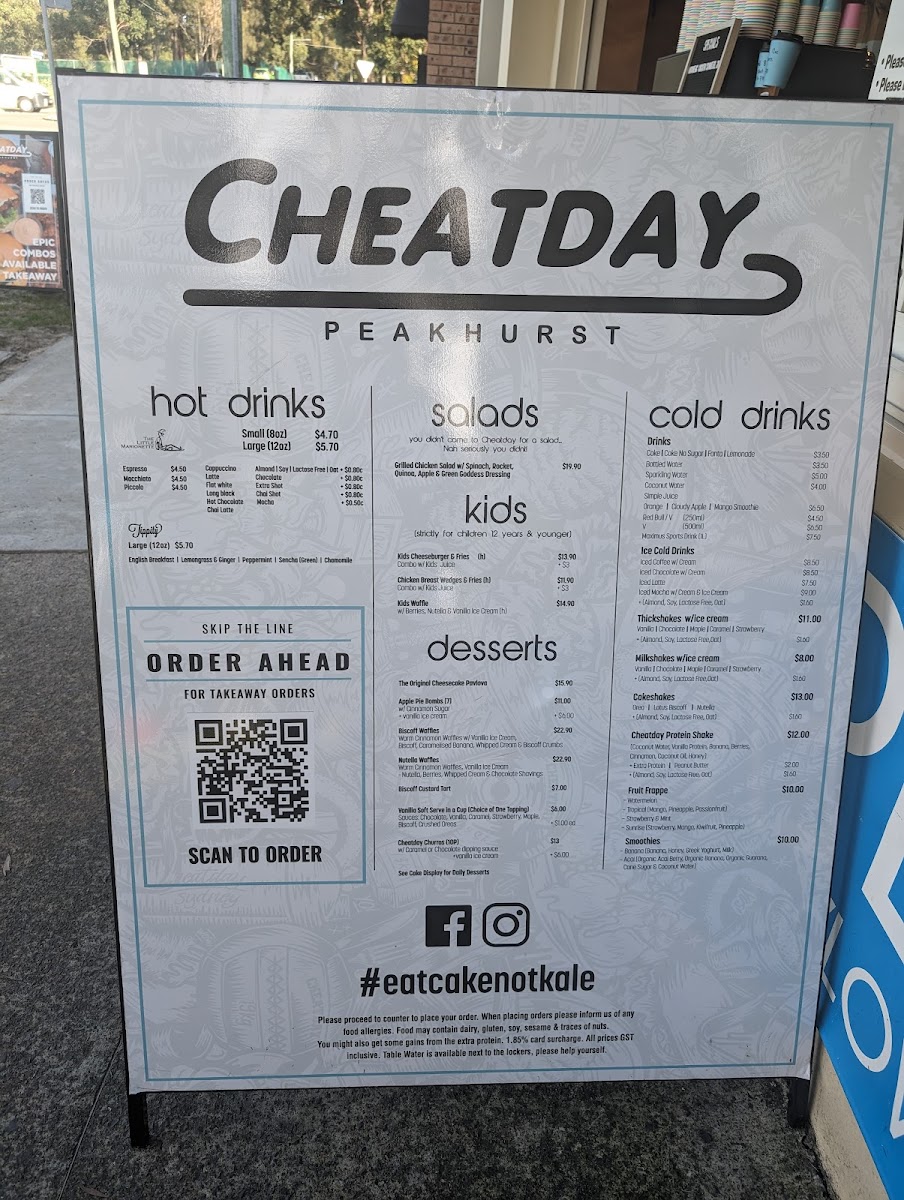 Peakhurst Social Cafe Photo Menu 9