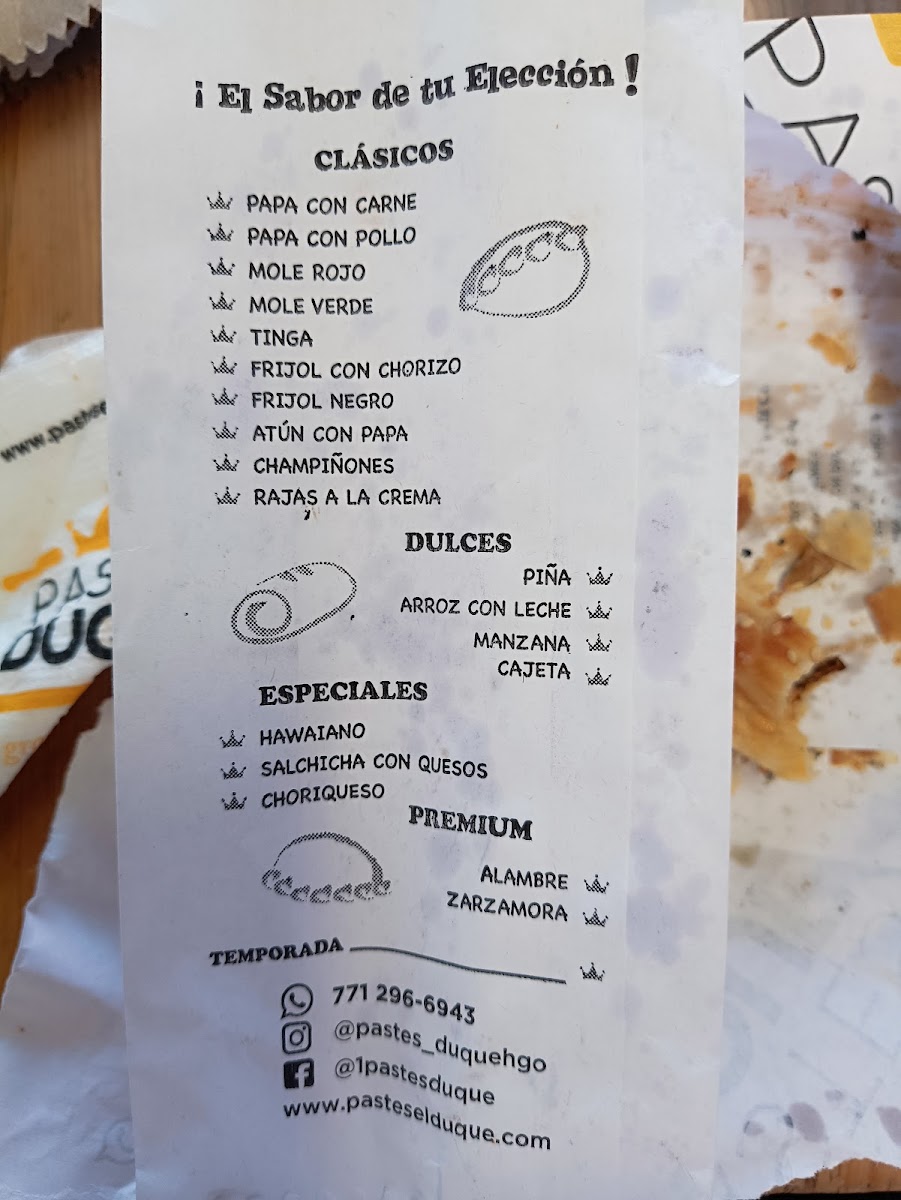 PASTES DUQUE Photo Menu 1