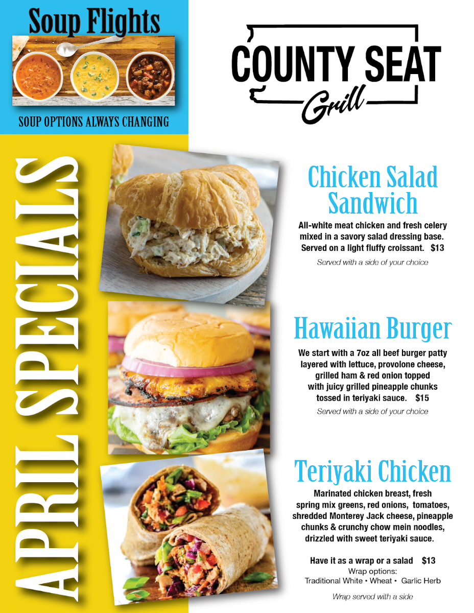 County Seat Grill Photo Menu 2