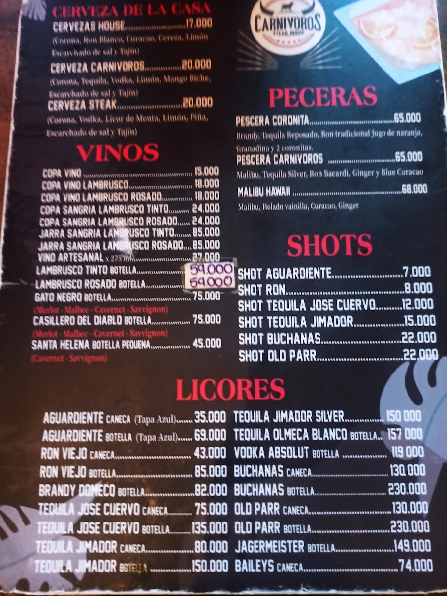 Restaurante Carnivoros Steak House Photo Menu 6