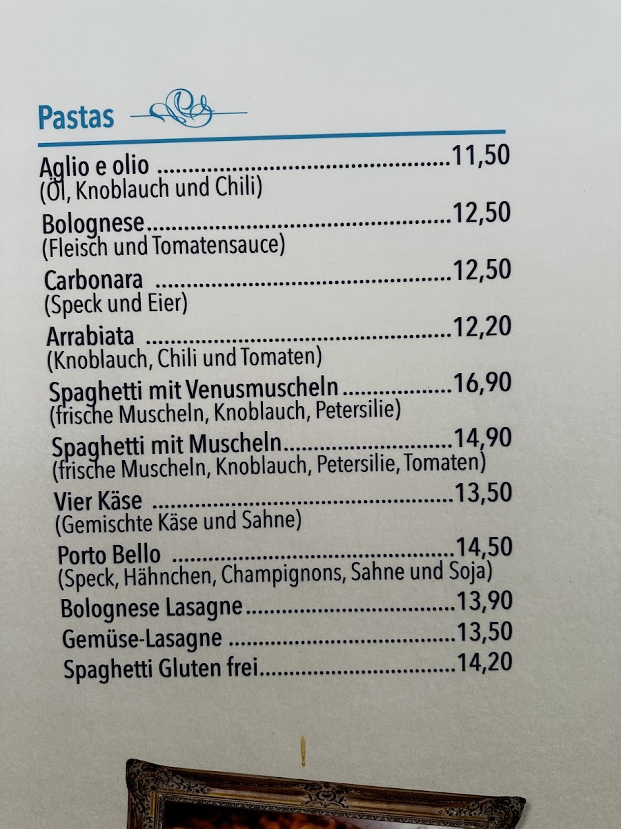 Restaurant Porto Bello Photo Menu 1